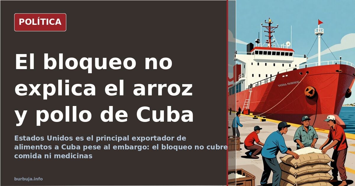 Cuba: US embargo doesn't block food exports to the island