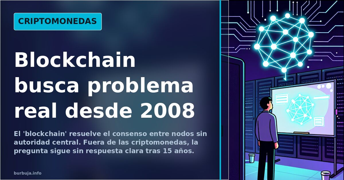 Blockchain: 15 años buscando un problema real que resolver