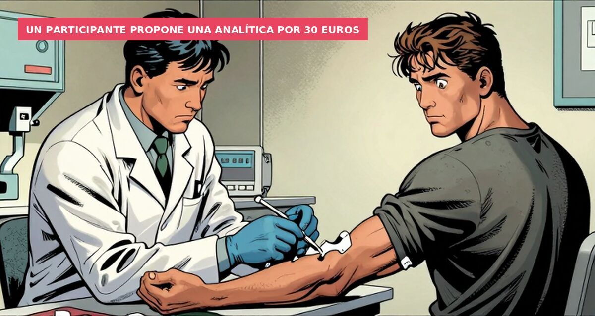 Un participante propone una analítica por 30 euros