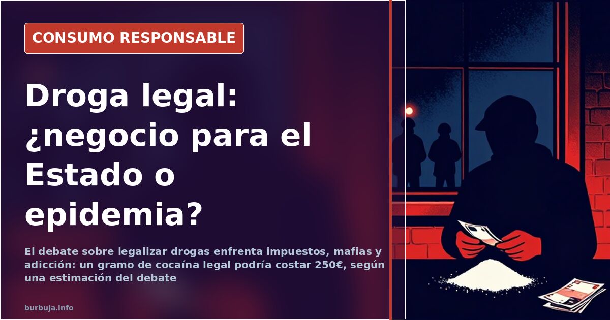 Debate sobre la legalización de drogas blandas y el impacto económico en impuestos, mafias y adicción