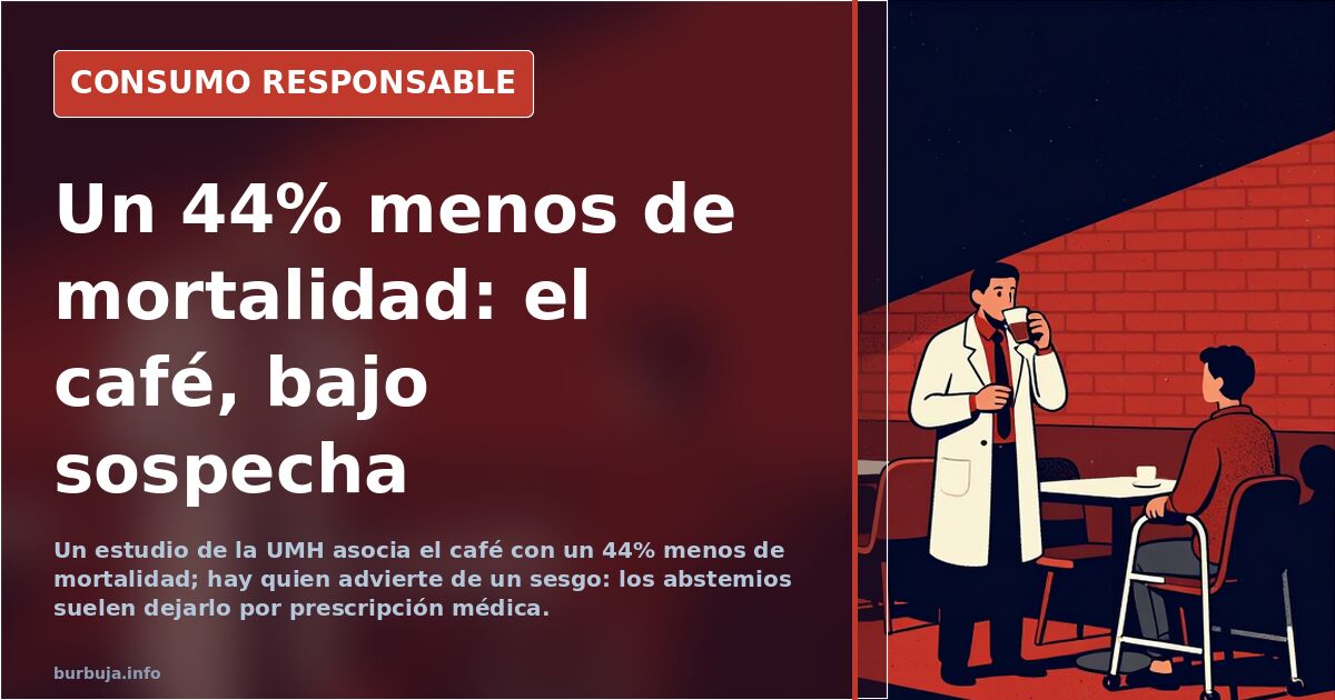 Café y mortalidad: el 44% menos que se pone en duda