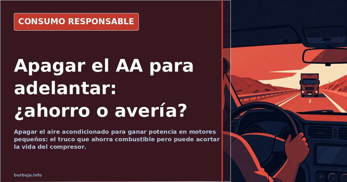 Salpicadero de un coche con el botón del aire acondicionado apagado y la recirculación activada