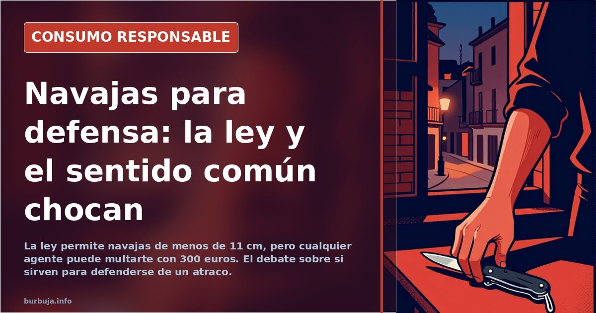 Navaja suiza Victorinox abierta sobre una mesa, con hoja de 7,5 centímetros y mango rojo, junto a una manzana