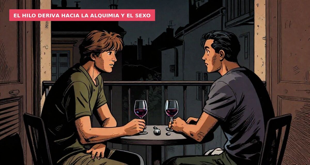El hilo deriva hacia la alquimia y el sexo