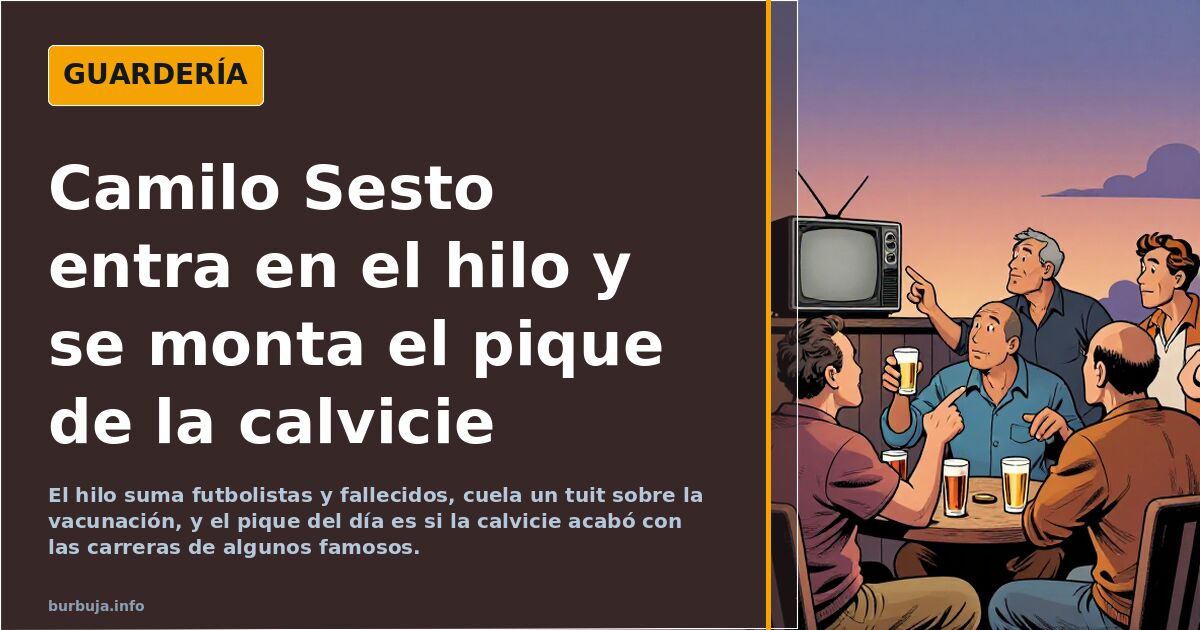 Camilo Sesto entra en el hilo y se monta el pique de la calvicie