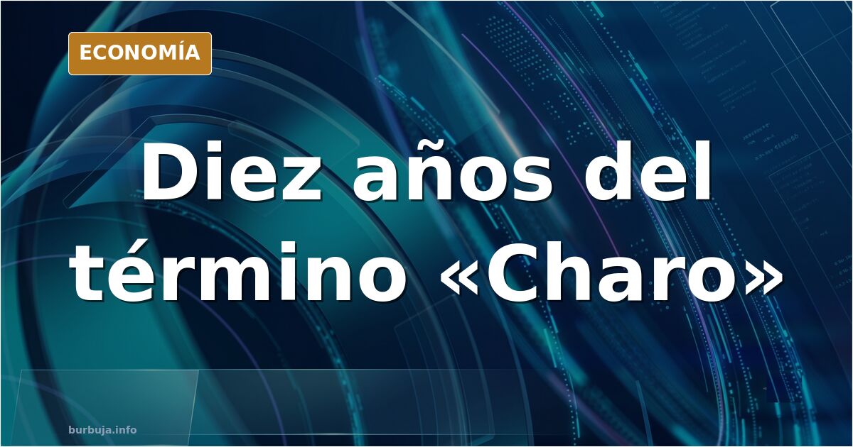 Ilustración editorial en azul marino y dorado con la palabra Charo impresa sobre líneas de conversación digital