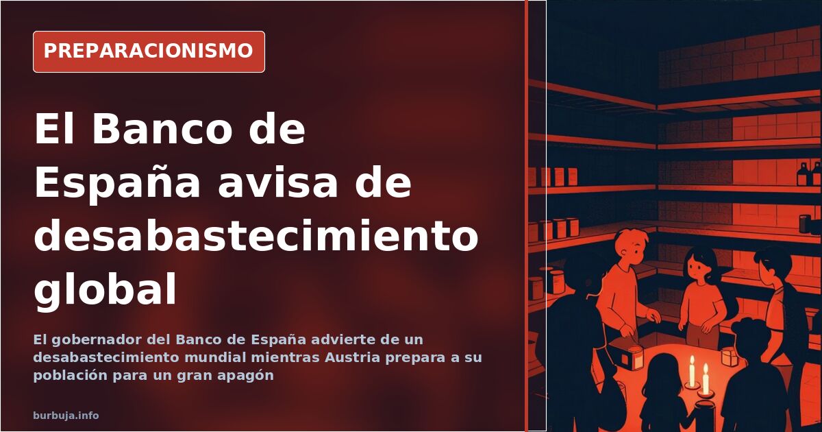 Estanterías de supermercado con productos escaseando durante una crisis de desabastecimiento global