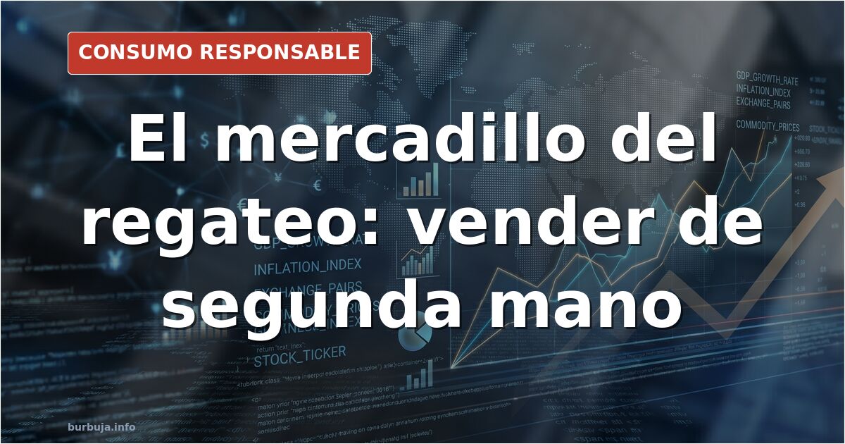 Persona mostrando un objeto usado en una aplicación de segunda mano mientras recibe ofertas de regateo en el móvil