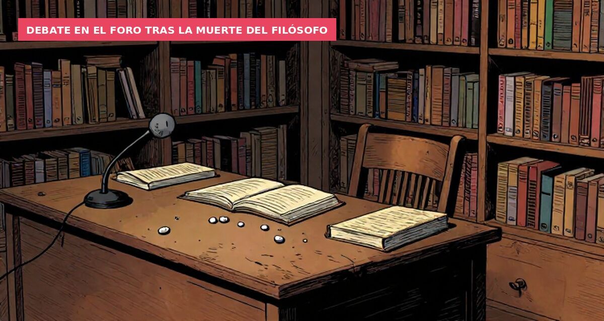 Debate en el foro tras la muerte del filósofo