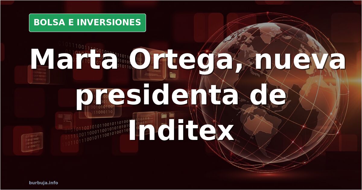 Gráfico bursátil de Inditex con velas japonesas en rojo y verde sobre fondo oscuro, reflejando la caída tras el cambio de pre