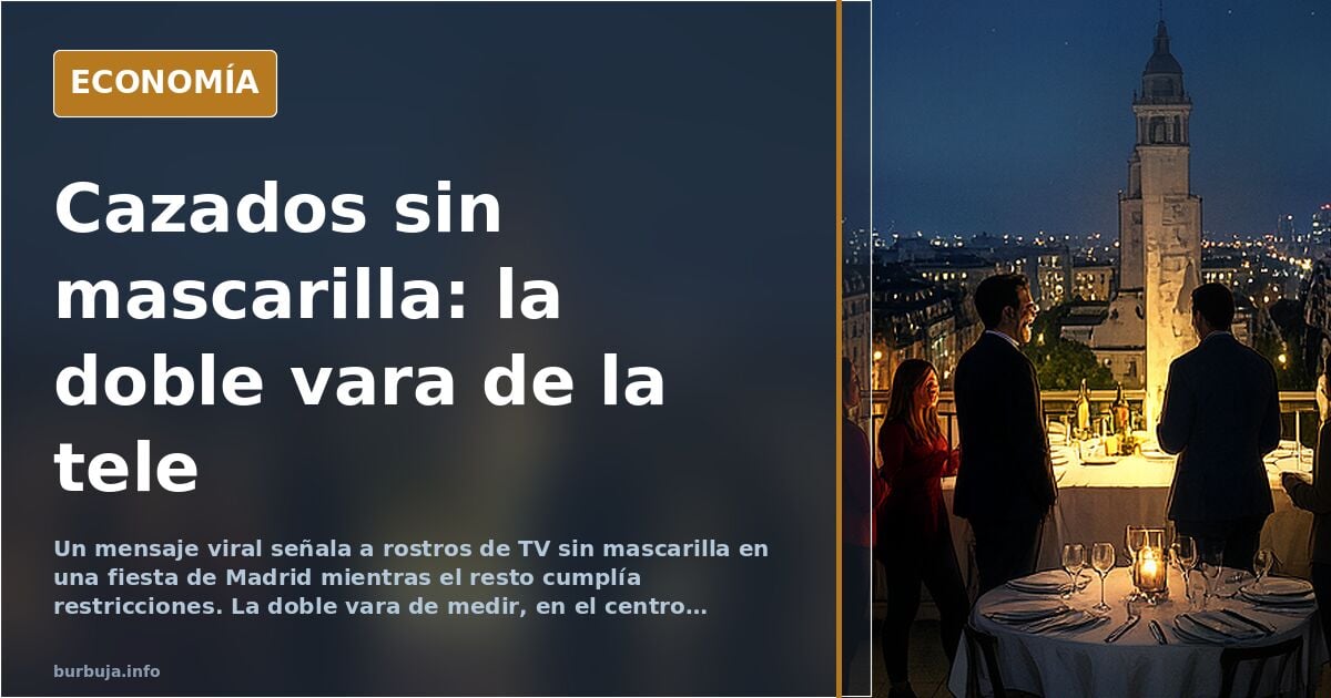 TV hosts caught maskless at Madrid party, viral message claims