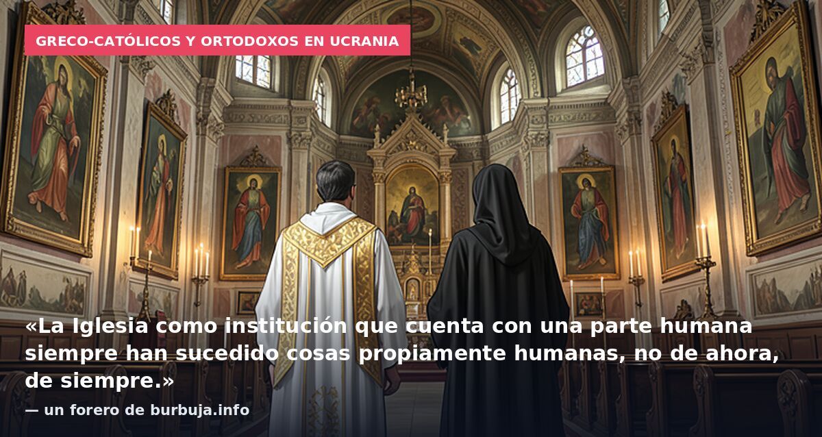 Greco-católicos y ortodoxos en Ucrania: «La Iglesia como institución que cuenta con una parte humana siempre han sucedido cosas propiamente humanas, no de ahora, de siempre.» — un forero de burbuja.info