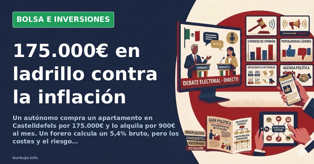 Comprar un piso para alquilar: 175.000€ y 900€ al mes en Castelldefels
