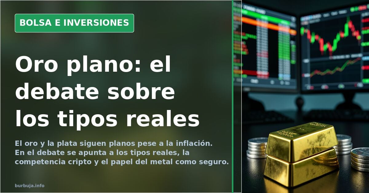Gráfico de velas del precio del oro y la plata en una pantalla de terminal financiera con fondo oscuro y tonos verdes y rojos