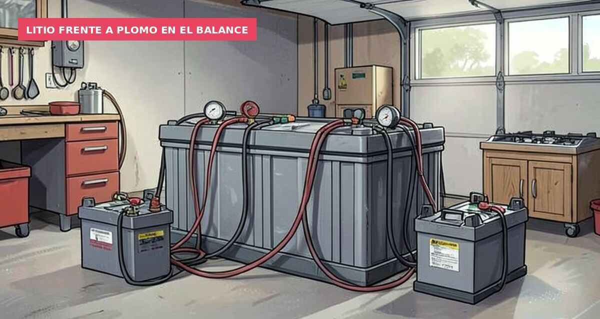 Litio frente a plomo en el balance
