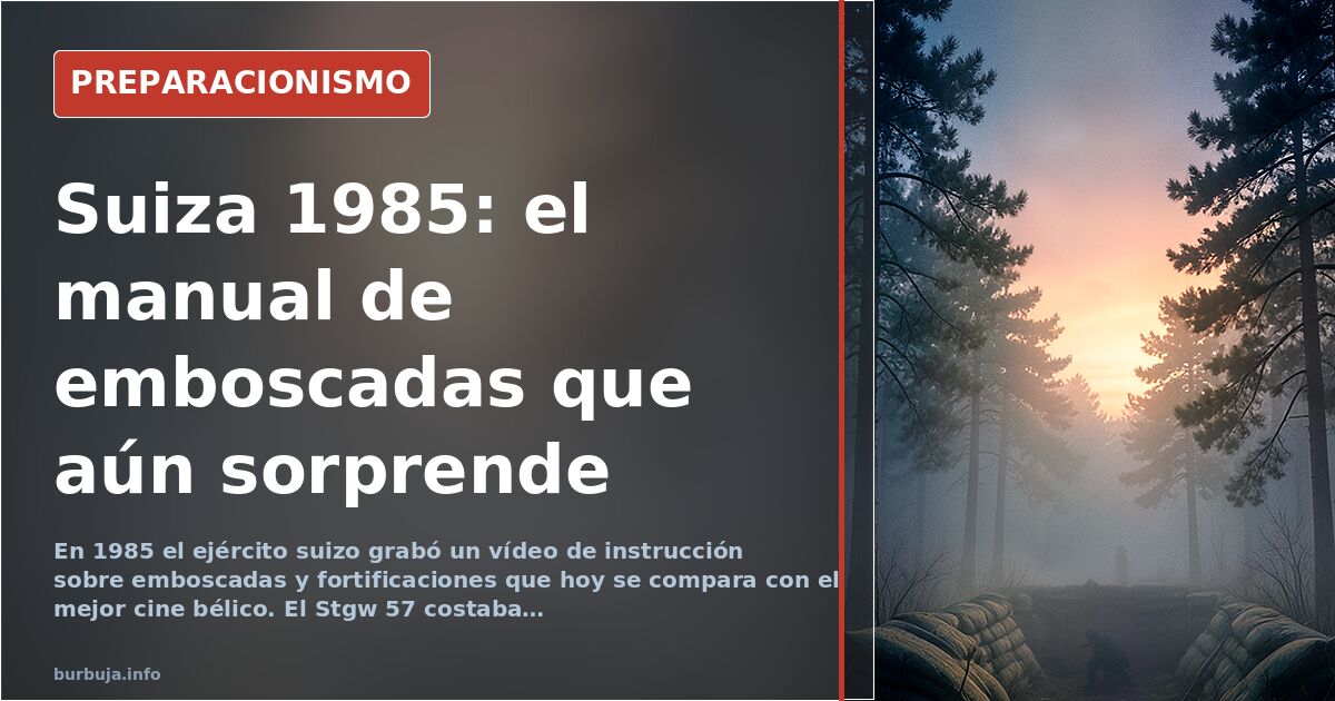 Schweizer Trainingsvideo von 1985 erklärt Hinterhalte besser als viele Kriegsfilme