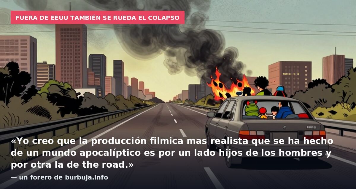 Fuera de EEUU también se rueda el colapso: «Yo creo que la producción filmica mas realista que se ha hecho de un mundo apocalíptico es por un lado hijos de los hombres y por otra la de the road.» — un forero de burbuja.info