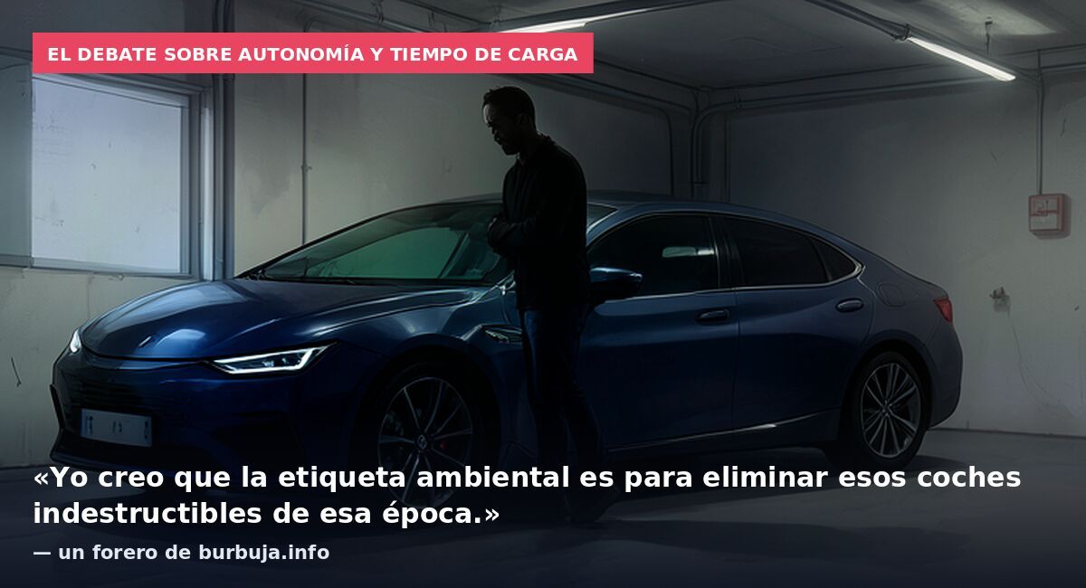 El debate sobre autonomía y tiempo de carga: «Yo creo que la etiqueta ambiental es para eliminar esos coches indestructibles de esa época.» — un forero de burbuja.info