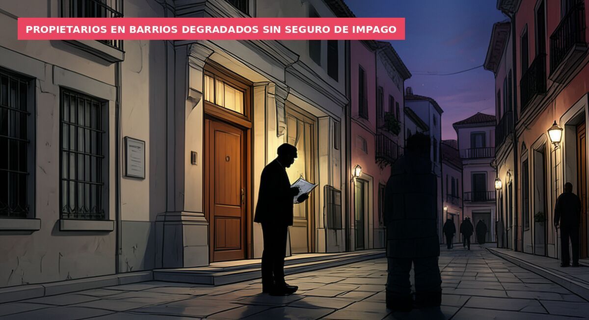 Propietarios en barrios degradados sin seguro de impago