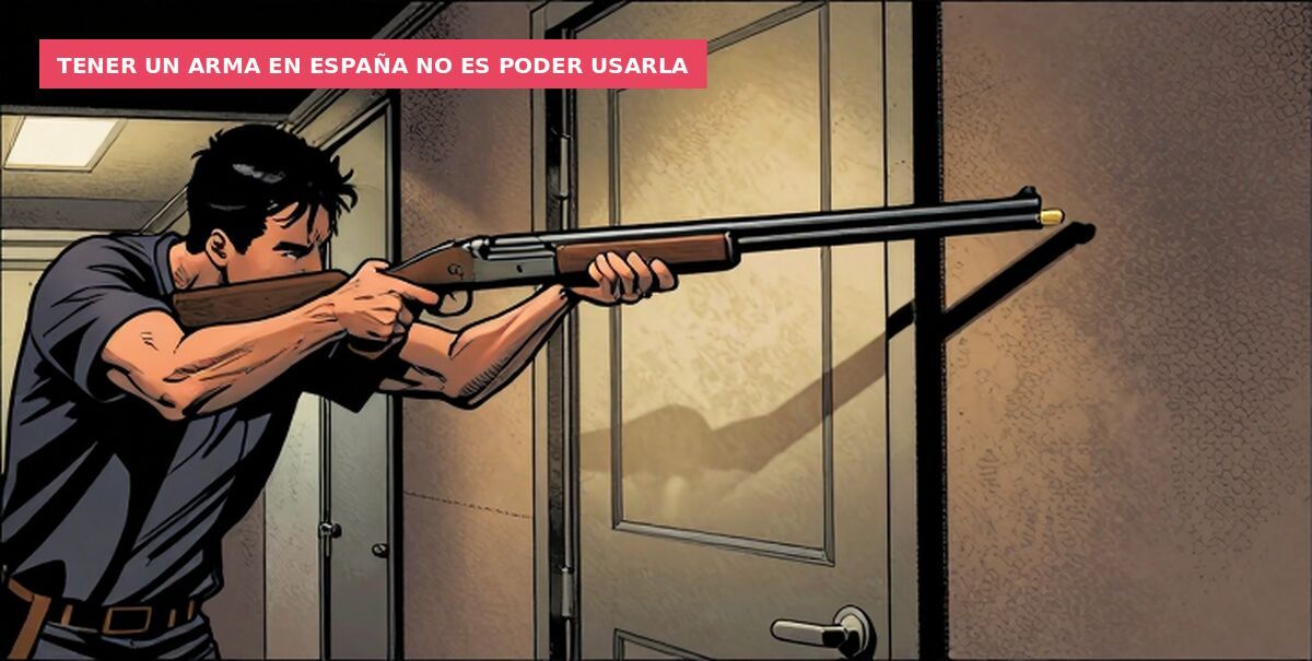 Tener un arma en España no es poder usarla