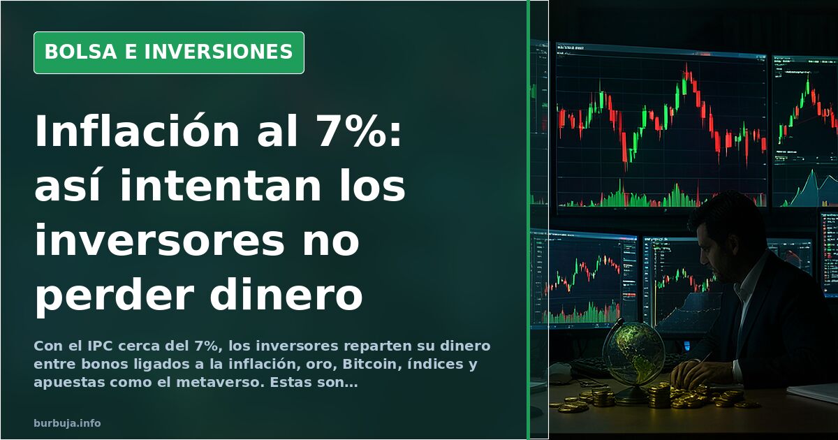 Gráfico de velas japonesas en terminal financiera con fondo oscuro y destellos verdes y rojos reflejando la volatilidad de la