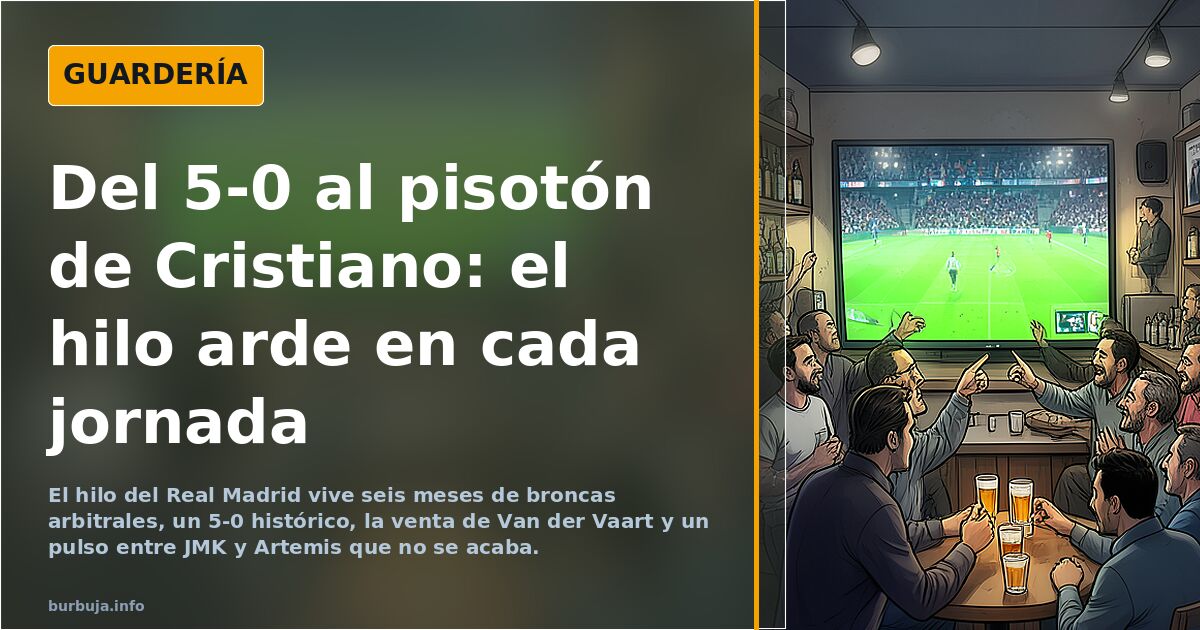 Del 5-0 al pisotón de Cristiano: el hilo arde en cada jornada