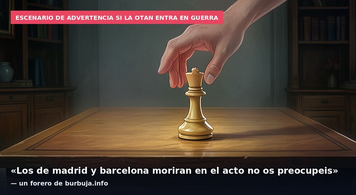 Escenario de advertencia si la OTAN entra en guerra: «Los de madrid y barcelona moriran en el acto no os preocupeis» — un forero de burbuja.info