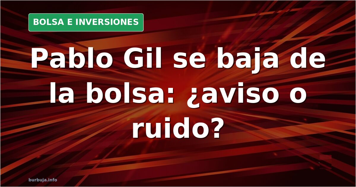 Gráfico de velas japonesas en rojo y verde sobre pantalla oscura de terminal de trading, reflejando la decisión de Pablo Gil 