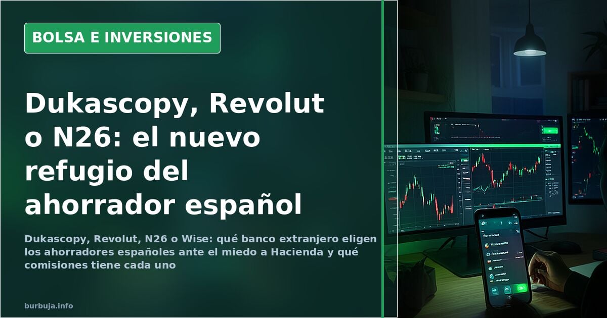 Forum debate on Dukascopy, Revolut or N26 accounts as Spanish savers fear the tax office