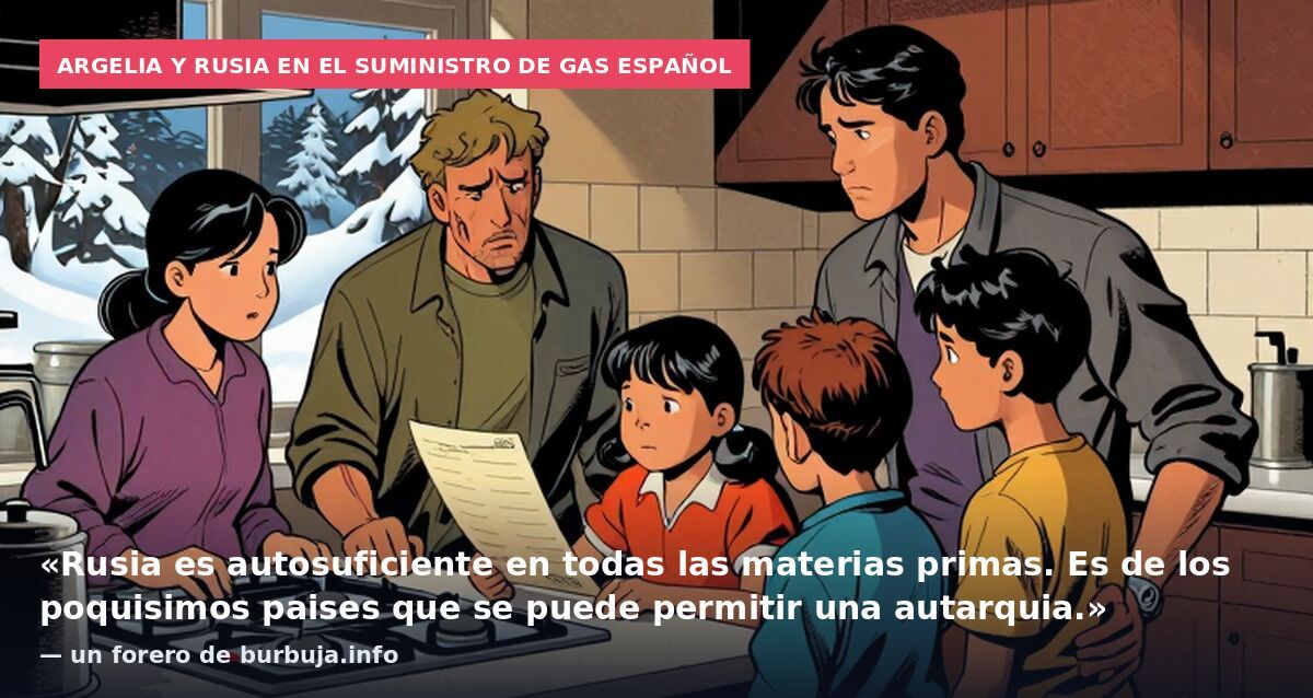 Argelia y Rusia en el suministro de gas español: «Rusia es autosuficiente en todas las materias primas. Es de los poquisimos paises que se puede permitir una autarquia.» — un forero de burbuja.info