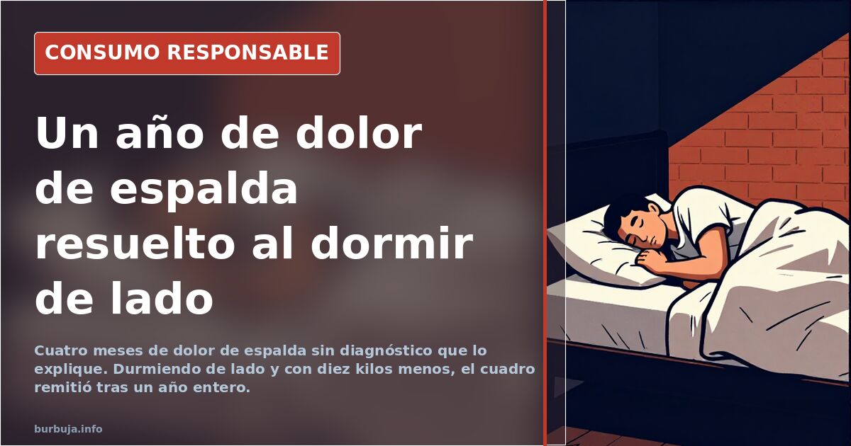 Dolor de espalda: cuatro meses que se convirtieron en un año