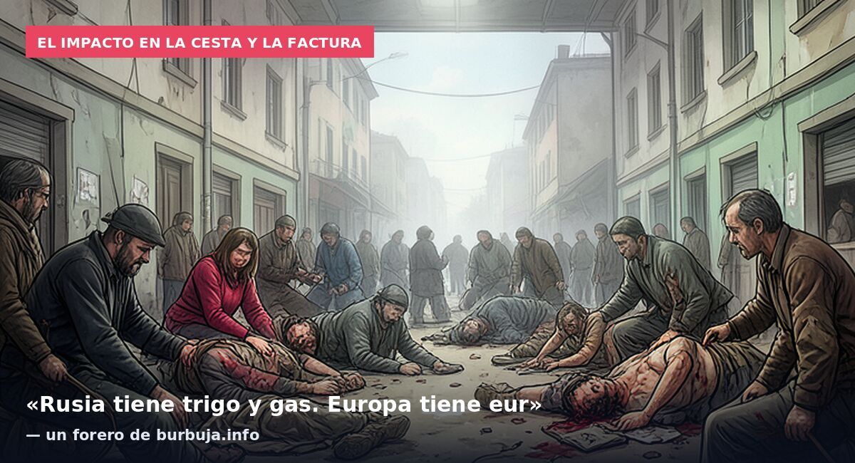 El impacto en la cesta y la factura: «Rusia tiene trigo y gas. Europa tiene eur» — un forero de burbuja.info