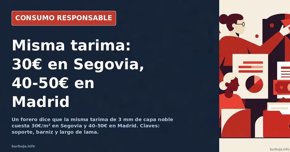 Muestra de tarima flotante de roble con capa noble de 3 mm y acabado barnizado a poro abierto sobre suelo de madera