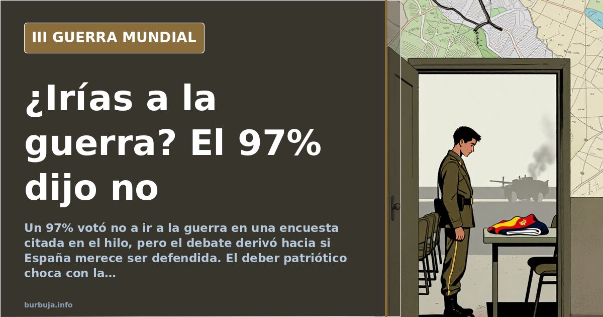Debate: ir a la guerra por España o contra el Estado