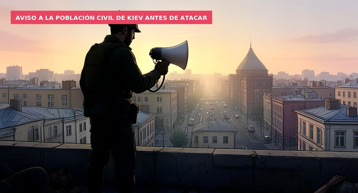 Aviso a la población civil de Kiev antes de atacar