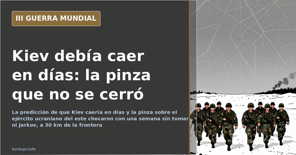 Kiev debía caer en una semana: la pinza que nunca se cerró