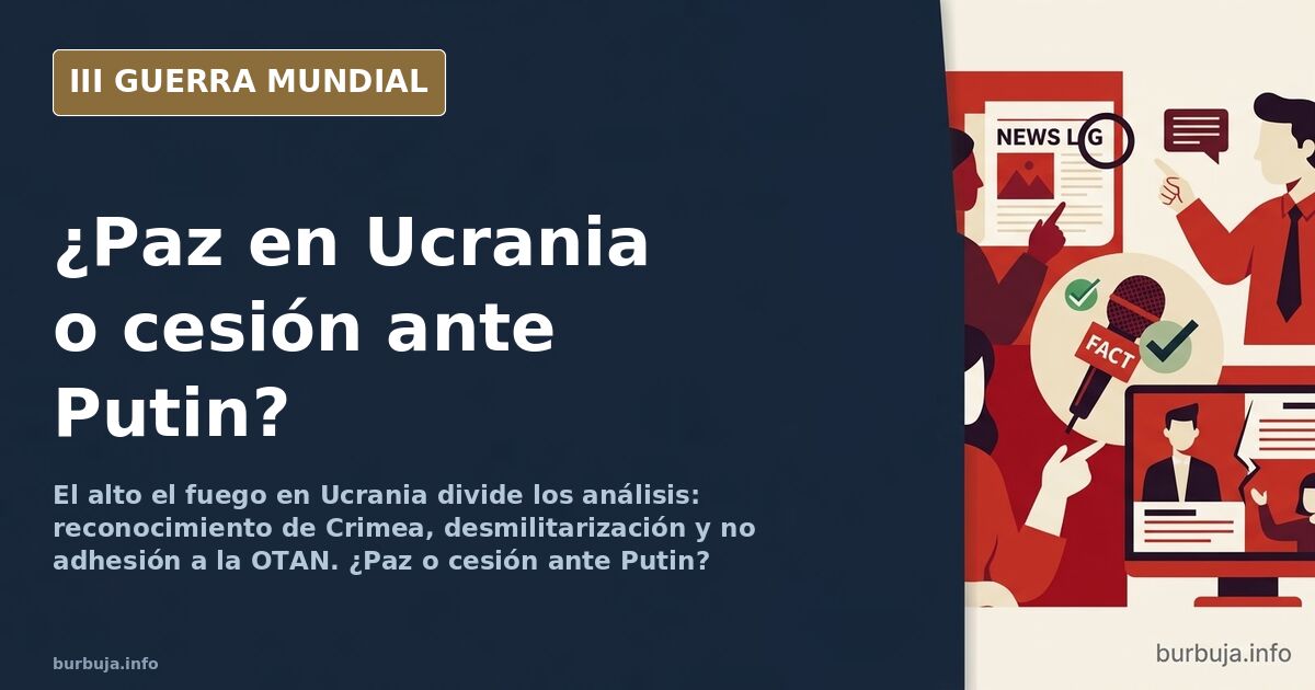Mapa de Ucrania con líneas de frente y siluetas de vehículos militares en una paleta desaturada