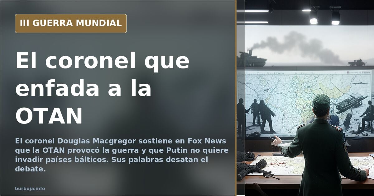 Macgregor, el coronel que dice en Fox lo que muchos callan