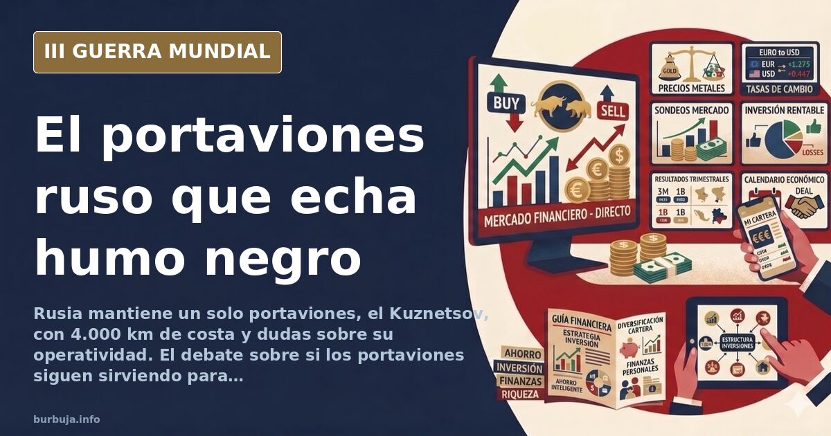 Silueta de un portaviones soviético navegando con una densa columna de humo negro sobre un mar gris