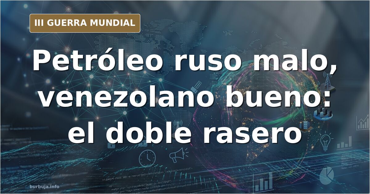 Mapa desaturado con rutas de petroleros y siluetas de infraestructura energética entre Rusia, Venezuela e Irán