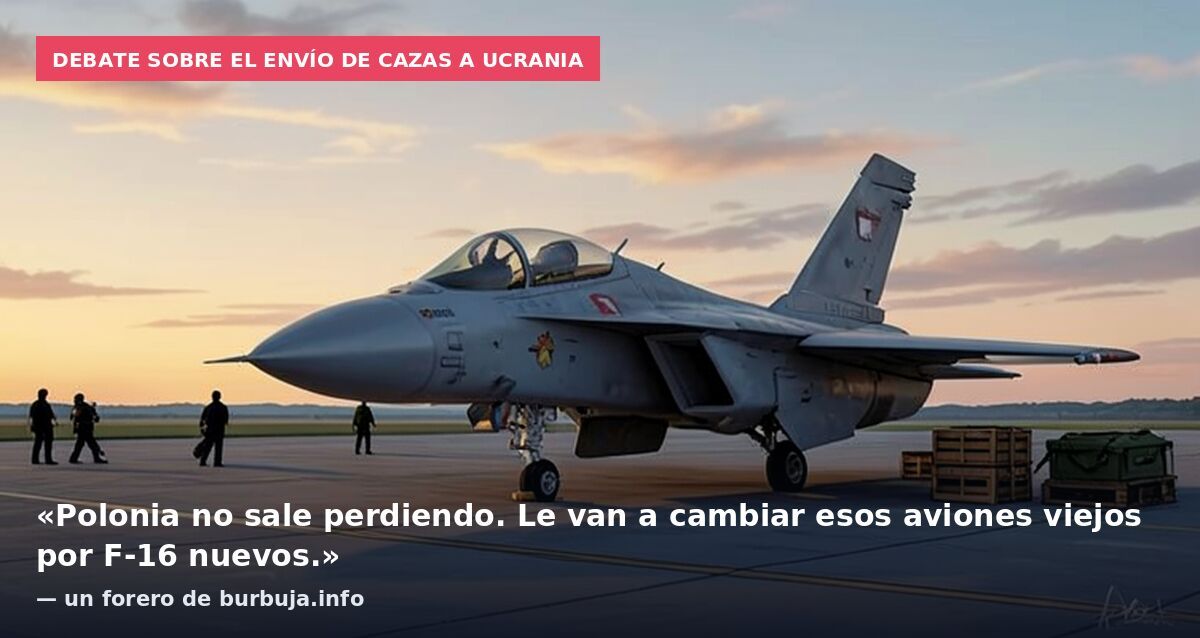 Debate sobre el envío de cazas a Ucrania: «Polonia no sale perdiendo. Le van a cambiar esos aviones viejos por F-16 nuevos.» — un forero de burbuja.info