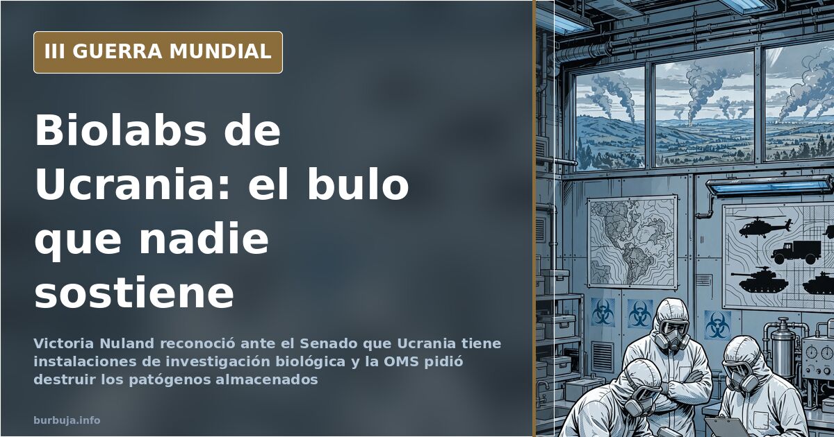 EEUU reconoce «instalaciones de investigación biológica» en Ucrania