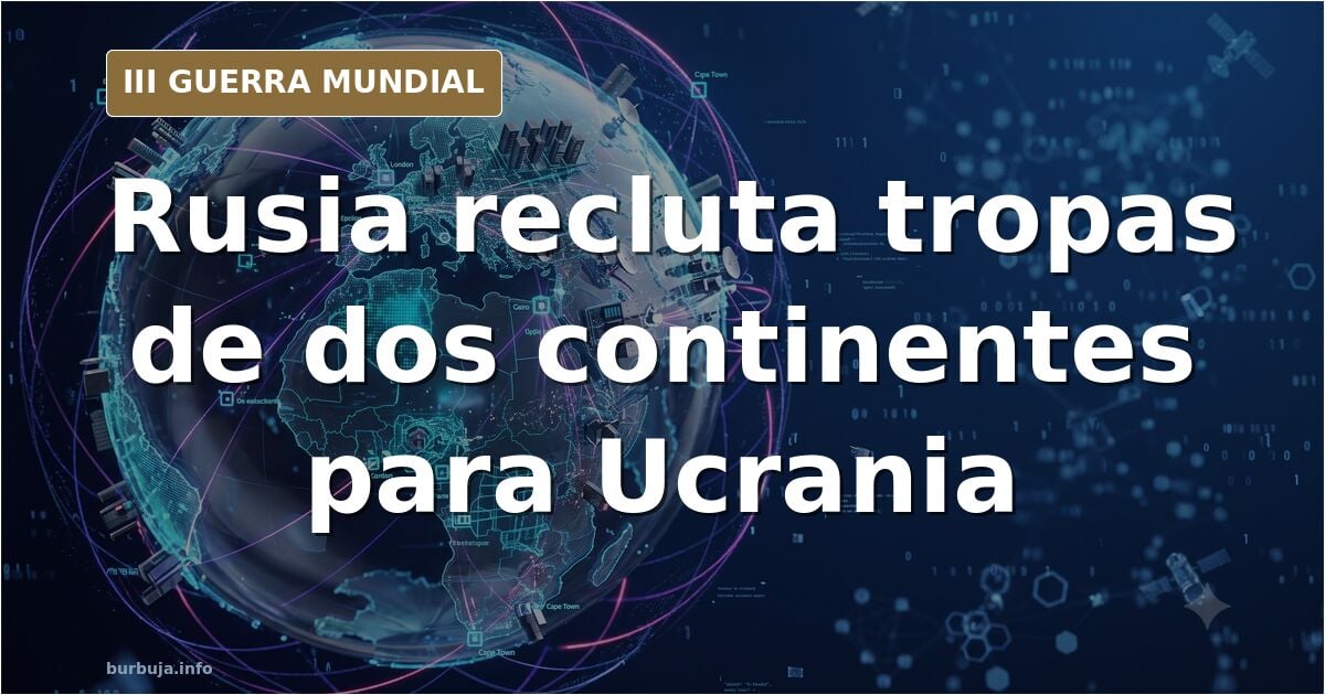 Silueta de combatientes con fusiles ante un mapa de Ucrania y columnas de humo lejanas en el horizonte