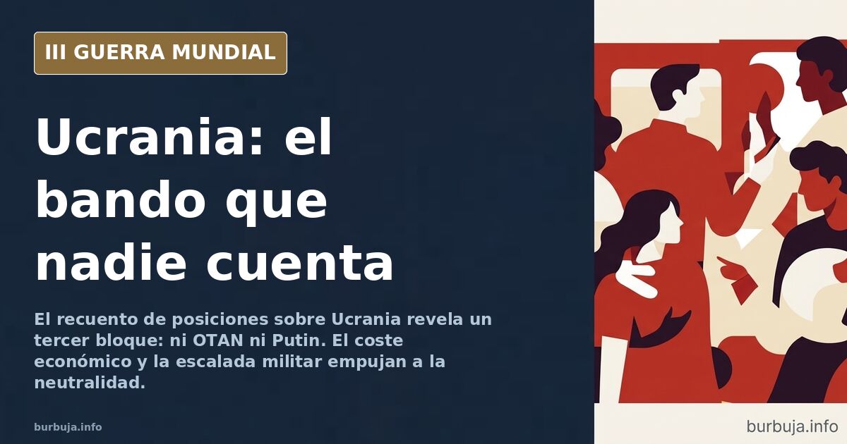 Mapa de Europa del Este con siluetas de equipamiento militar y columnas de humo en el horizonte, ilustración documental desat
