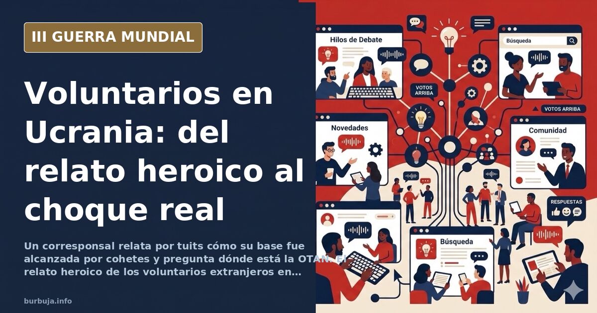 Ilustración documental desaturada de una base militar alcanzada por cohetes en Ucrania, con siluetas de vehículos y humo en e