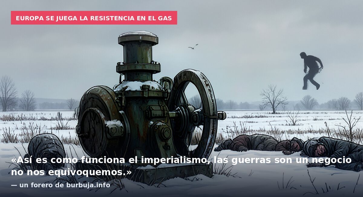 Europa se juega la resistencia en el gas: «Así es como funciona el imperialismo, las guerras son un negocio no nos equivoquemos.» — un forero de burbuja.info