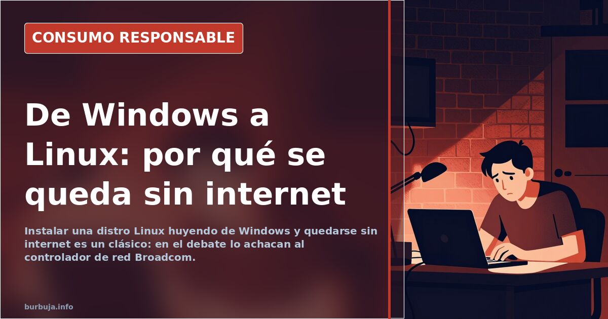 Pantalla de un portátil con la terminal de una distribución Linux abierta durante la instalación