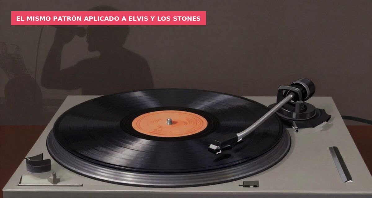 El mismo patrón aplicado a Elvis y los Stones