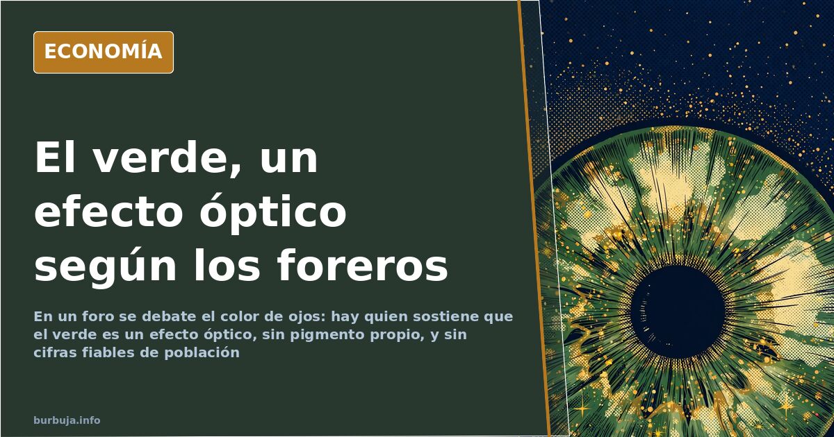 Primer plano del iris de unos ojos verdes
