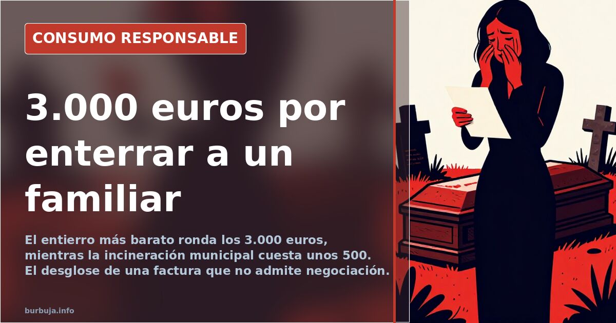 Sala de un tanatorio con féretro y coronas de flores, uno de los servicios que dispara el precio de un entierro